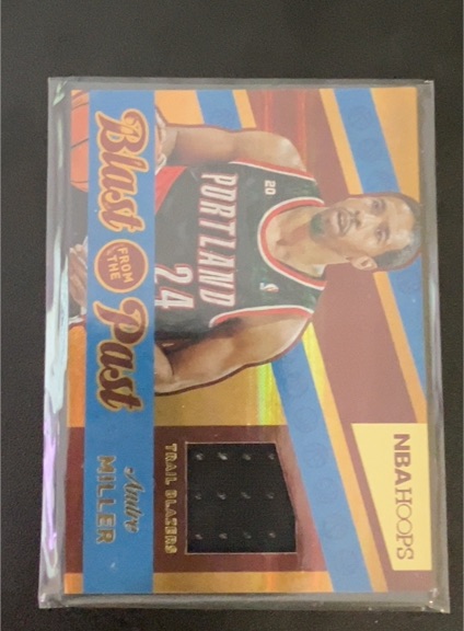 2014-15 Panini NBA Hoops Blast from the Past Memorabilia #21 Andre Miller — front