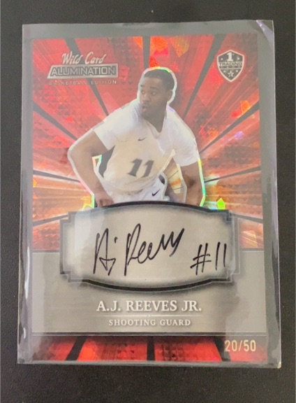 2022 Wild Card Alumination #ABC-2 A.J. Reeves Jr. — front