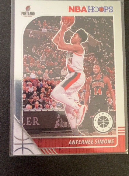 2019-20 Panini NBA Hoops Premium Stock #268 Anfernee Simons — front