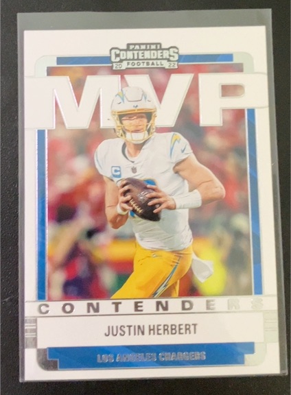 2022 Panini Contenders MVP #MVP-JHE Justin Herbert — front