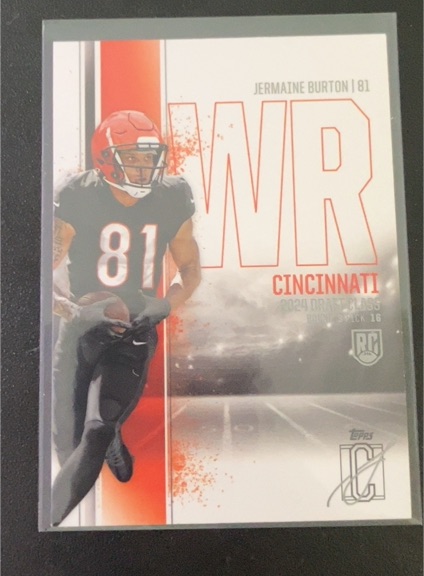 2024 Topps Signature Class #81 Jermaine Burton — front