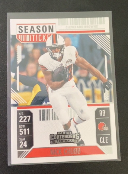 2024 Panini Contenders #23 Nick Chubb — front