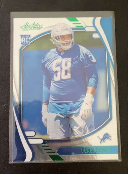 2021 Panini Absolute #193 Penei Sewell RC Detroit Lions — front