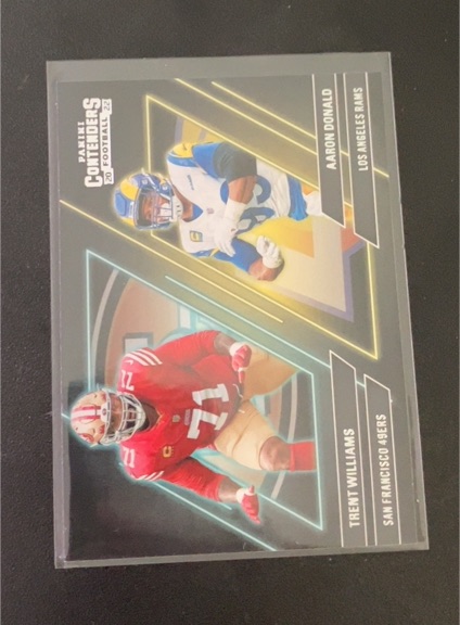 2022 Panini Contenders Contenders Series #CS-WD Trent Williams / Aaron Donald — front