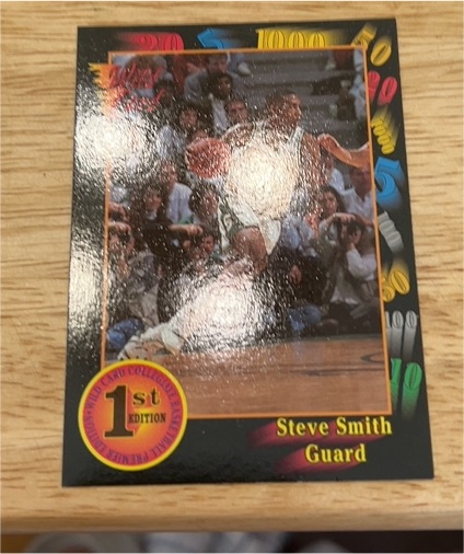1991 Wild Card # unknown Steve Smith — front