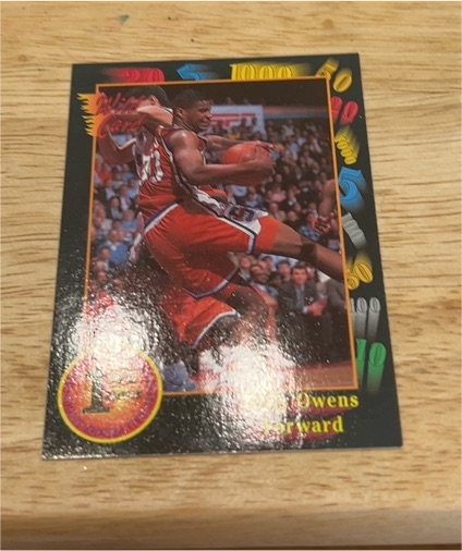 1991 Wild Card 1000 Stripe #46 Billy Owens — front