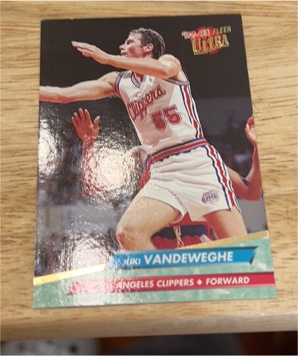 1992-93 Fleer Ultra #282 Kiki Vandeweghe — front