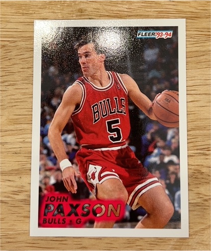1993-94 Fleer #30 John Paxson — front