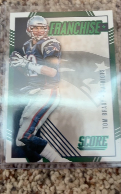 2016 Panini Score Franchise Green #3 Tom Brady — front