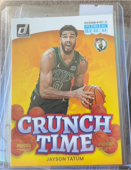 2022-23 Panini Donruss #11 Jayson Tatum Crunch Time — front