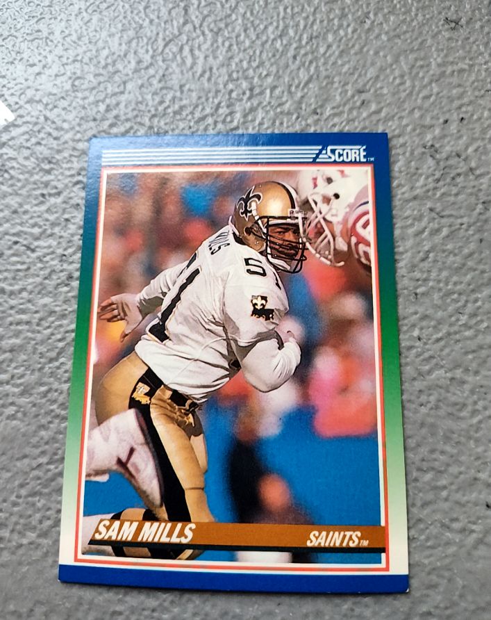 1990 Score #74 Sam Mills — front