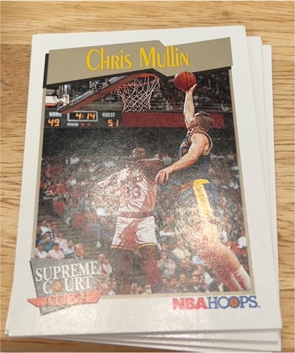 1991-92 NBA Hoops #466 Chris Mullin Supreme Court — front