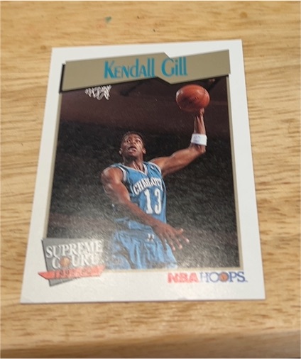 1991-92 NBA Hoops Supreme Court Kendall Gill — front