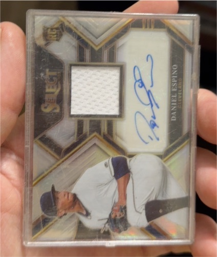2022 Panini Select # Daniel Espino Rookie Jersey Autograph — front