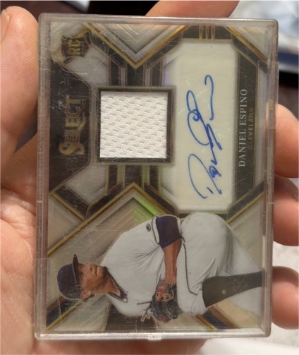 2023 Panini Select #RPA Daniel Espino Rookie Patch Autograph — front