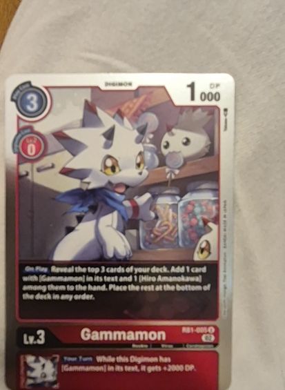 Digimon Card Game 2023 RB1-005 Gammamon — front