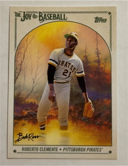 2023 Topps x Bob Ross The Joy of Baseball Roberto Clemente — front