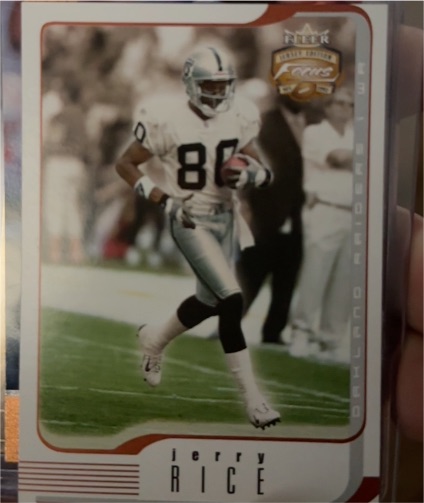 2002 Fleer Focus Jersey Edition #86 Jerry Rice — front