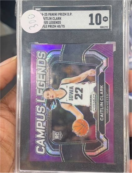2024-25 Panini Prizm Draft Picks Campus Legends #5 Caitlin Clark — front