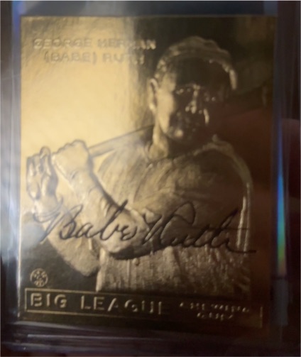 1995 Curtis Management 1933 Goudey Silver Foil Babe Ruth #53 New York Yankees — front