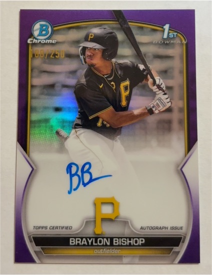2023 Bowman Chrome #CPA-BB Braylon Bishop — front