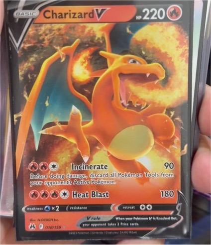 2023 Pokemon Crown Zenith #018 Charizard V — front