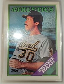 1988 Topps #606 Moose Haas — front