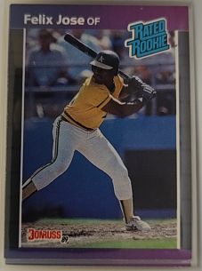 1989 Donruss #38 Felix Jose — front