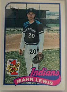 1989 Topps #222 Mark Lewis — front
