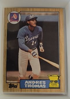 1987 Topps #296 Andres Thomas — front