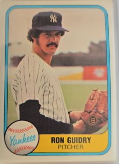1981 Fleer #88 Ron Guidry New York Yankees — front