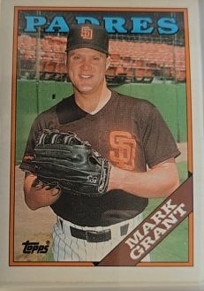 1988 Topps Tiffany #752 Mark Grant — front