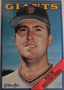 1988 O-Pee-Chee #278 Rick Reuschel — front