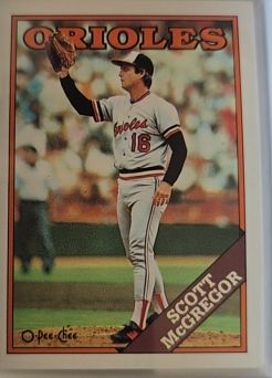 1988 O-Pee-Chee #254 Scott McGregor — front