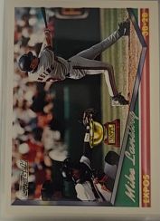 1994 Topps Gold #287 Mike Lansing — front