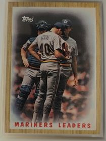 1987 Topps #156 Mariners Leaders Matt Young Bob Kearney — front