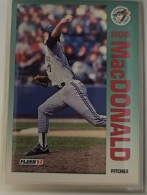 1992 Fleer #505 Bob MacDonald — front