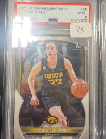 2022 Bowman University #50 Caitlin Clark — front
