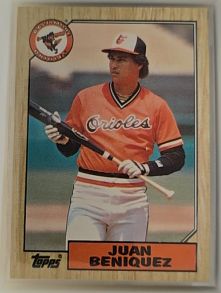 1987 Topps #688 Juan Beniquez — front