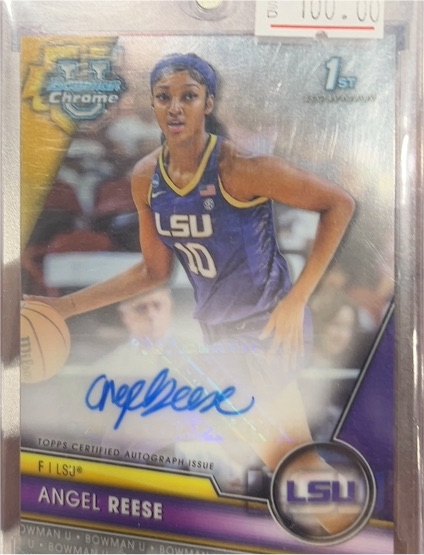 2023 Bowman Chrome University #49 Angel Reese — front