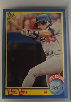 1990 Score #597 Mike Huff — front
