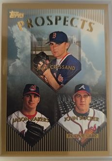 1999 Topps #429 Jack Cressend / Jason Rakers / John Rocker Prospects — front