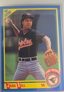 1990 Score #603 Juan Bell — front