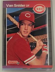 1989 Donruss #586 Van Snider — front