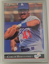 1992 Leaf #54 Carlos Hernandez — front