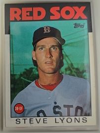 1986 Topps #233 Steve Lyons Boston Red Sox — front