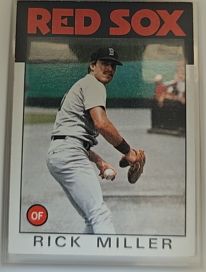 1986 Topps #424 Rick Miller — front
