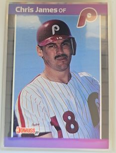 1989 Donruss #312 Chris James — front