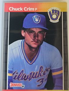 1989 Donruss #617 Chuck Crim Milwaukee Brewers — front