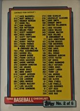 1992 Topps #264 Checklist 2 of 6 — front